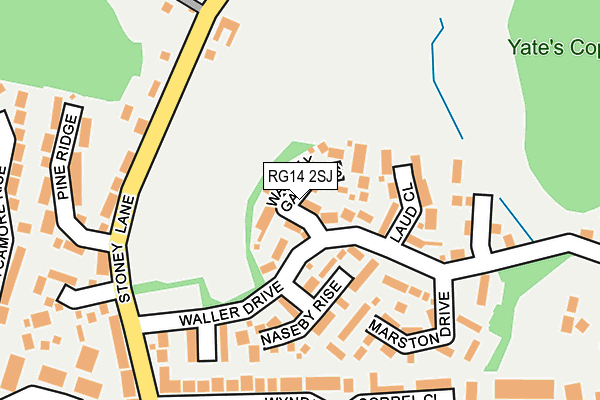 RG14 2SJ map - OS OpenMap – Local (Ordnance Survey)