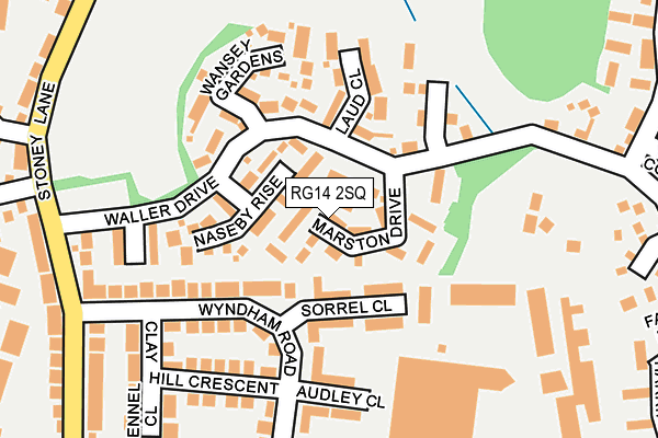 RG14 2SQ map - OS OpenMap – Local (Ordnance Survey)