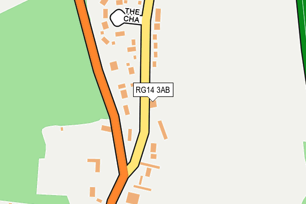RG14 3AB map - OS OpenMap – Local (Ordnance Survey)