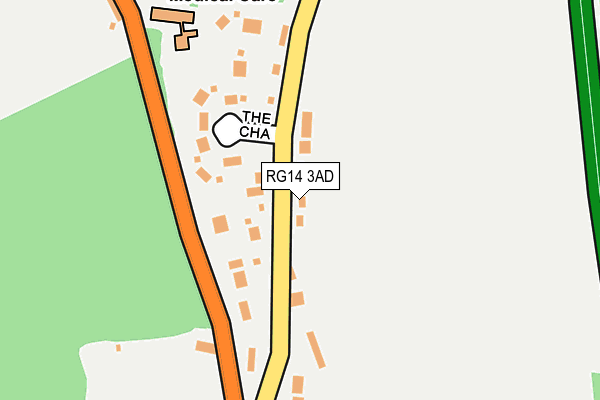 RG14 3AD map - OS OpenMap – Local (Ordnance Survey)