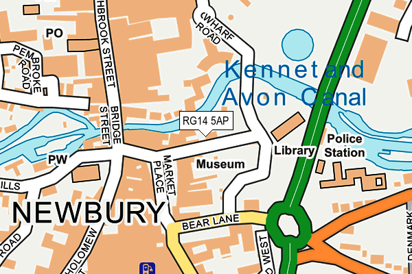 RG14 5AP map - OS OpenMap – Local (Ordnance Survey)