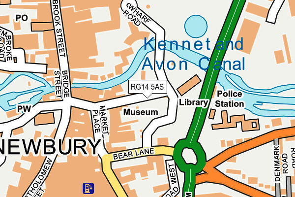 RG14 5AS map - OS OpenMap – Local (Ordnance Survey)