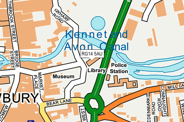 RG14 5AU map - OS OpenMap – Local (Ordnance Survey)