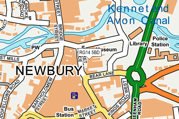 RG14 5BD map - OS OpenMap – Local (Ordnance Survey)