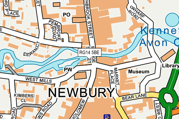 RG14 5BE map - OS OpenMap – Local (Ordnance Survey)