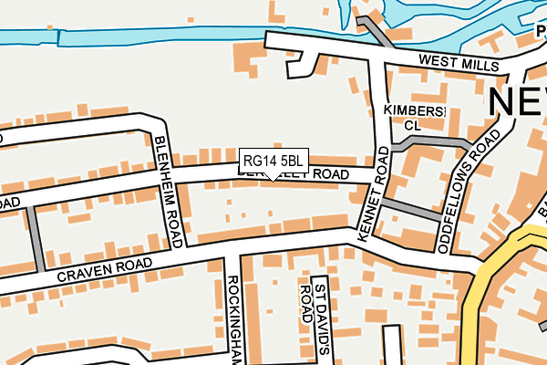 RG14 5BL map - OS OpenMap – Local (Ordnance Survey)
