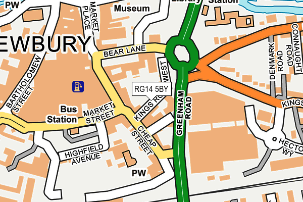 RG14 5BY map - OS OpenMap – Local (Ordnance Survey)