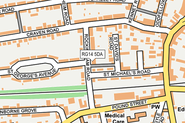 RG14 5DA map - OS OpenMap – Local (Ordnance Survey)