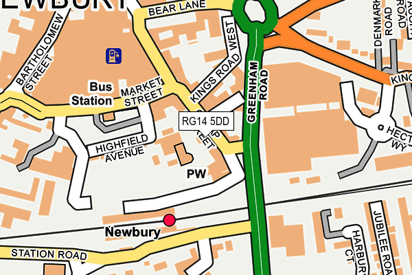 RG14 5DD map - OS OpenMap – Local (Ordnance Survey)