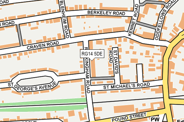 RG14 5DE map - OS OpenMap – Local (Ordnance Survey)