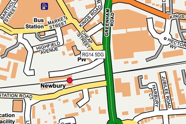 RG14 5DG map - OS OpenMap – Local (Ordnance Survey)