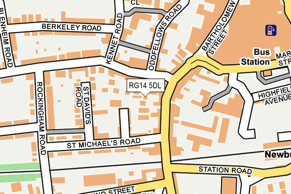 RG14 5DL map - OS OpenMap – Local (Ordnance Survey)