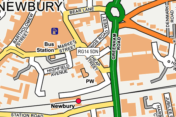 RG14 5DN map - OS OpenMap – Local (Ordnance Survey)