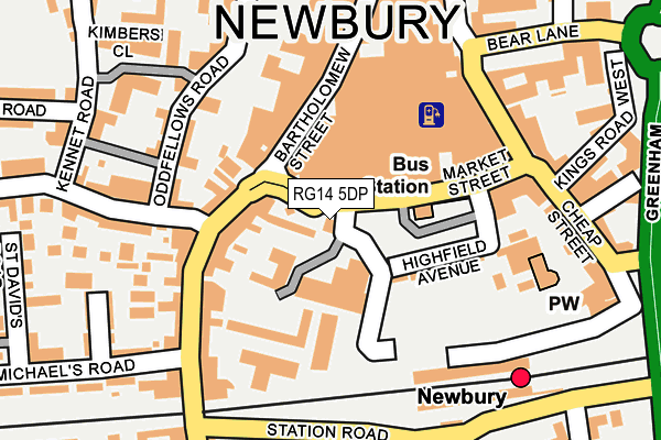 RG14 5DP map - OS OpenMap – Local (Ordnance Survey)