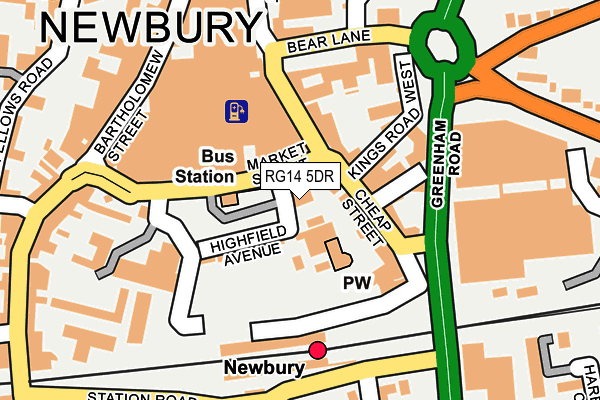 RG14 5DR map - OS OpenMap – Local (Ordnance Survey)