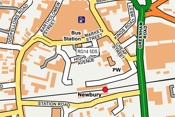 RG14 5DS map - OS OpenMap – Local (Ordnance Survey)