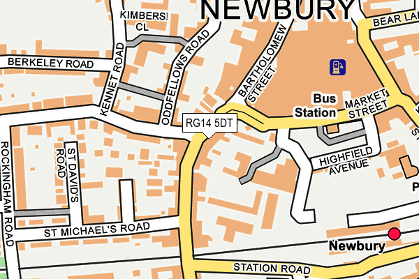 Map of BROOKVALE COURT (NEWBURY) MANAGEMENT COMPANY LIMITED at local scale