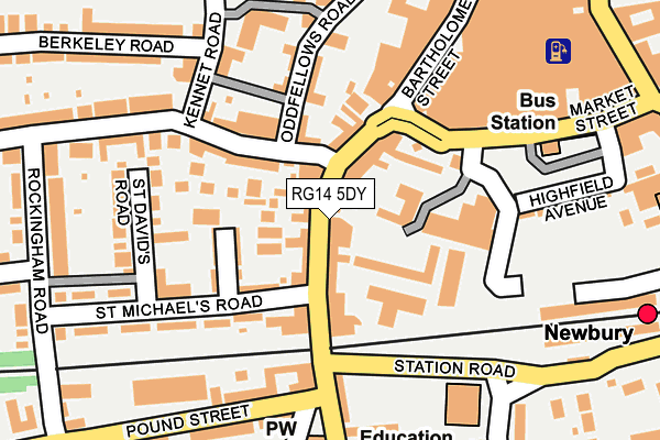 RG14 5DY map - OS OpenMap – Local (Ordnance Survey)
