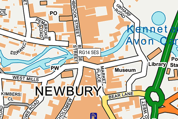 RG14 5ES map - OS OpenMap – Local (Ordnance Survey)
