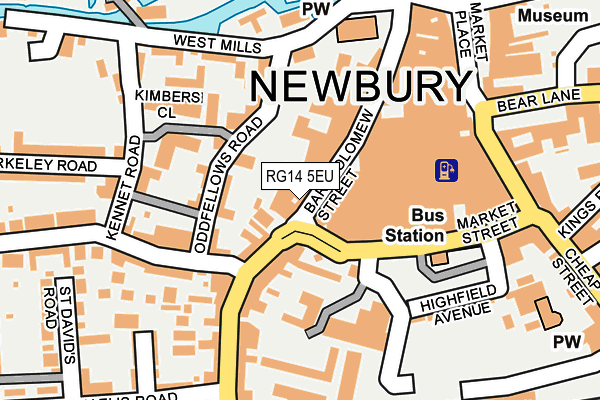 RG14 5EU map - OS OpenMap – Local (Ordnance Survey)