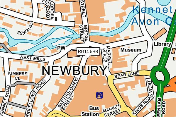 RG14 5HB map - OS OpenMap – Local (Ordnance Survey)