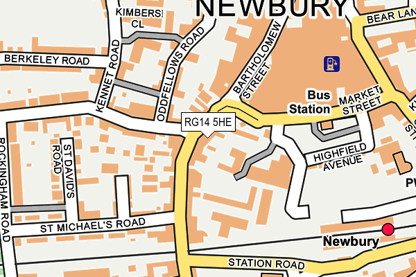 RG14 5HE map - OS OpenMap – Local (Ordnance Survey)