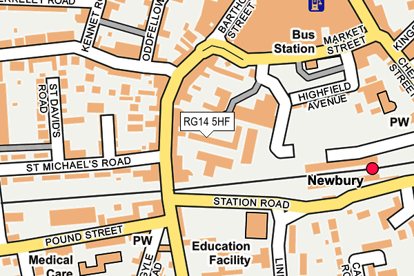 RG14 5HF map - OS OpenMap – Local (Ordnance Survey)