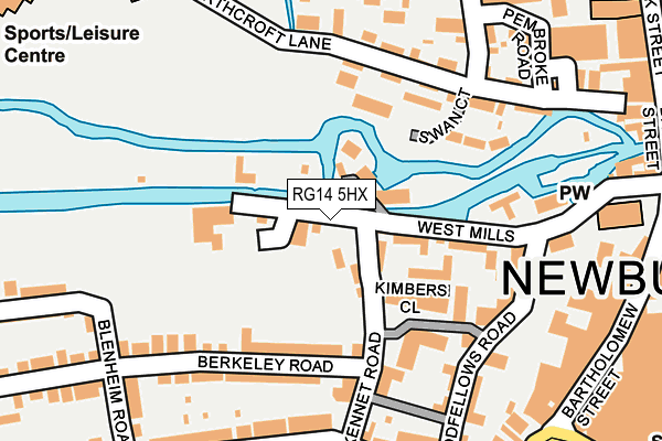 RG14 5HX map - OS OpenMap – Local (Ordnance Survey)
