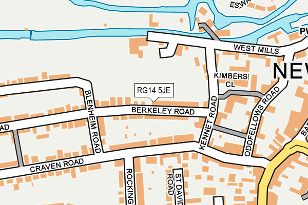 RG14 5JE map - OS OpenMap – Local (Ordnance Survey)