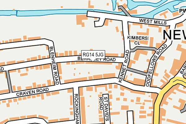 RG14 5JG map - OS OpenMap – Local (Ordnance Survey)