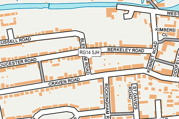 RG14 5JH map - OS OpenMap – Local (Ordnance Survey)
