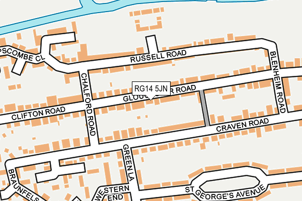 RG14 5JN map - OS OpenMap – Local (Ordnance Survey)