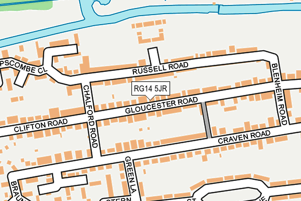 RG14 5JR map - OS OpenMap – Local (Ordnance Survey)