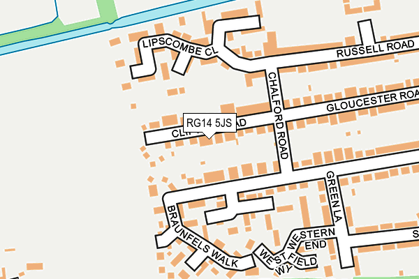 RG14 5JS map - OS OpenMap – Local (Ordnance Survey)