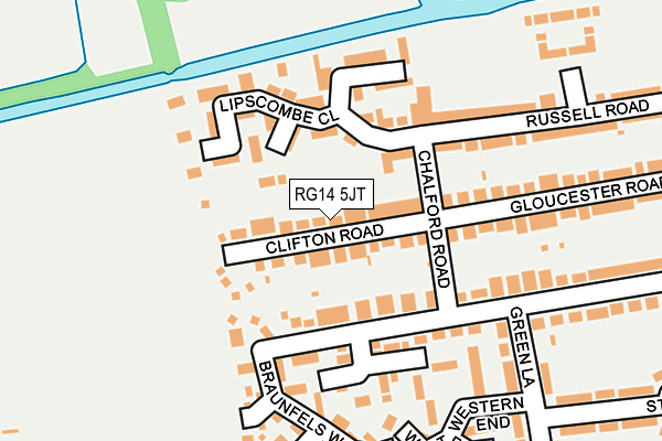 RG14 5JT map - OS OpenMap – Local (Ordnance Survey)