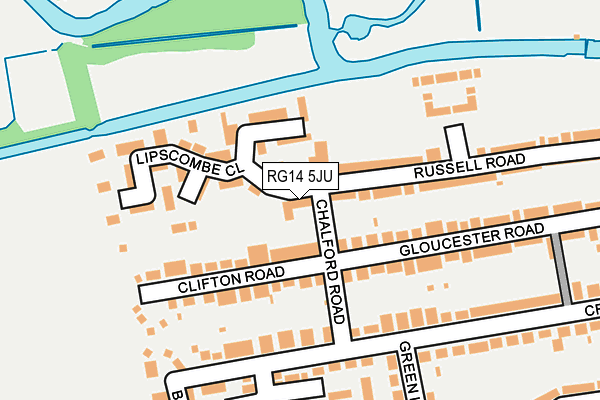 RG14 5JU map - OS OpenMap – Local (Ordnance Survey)