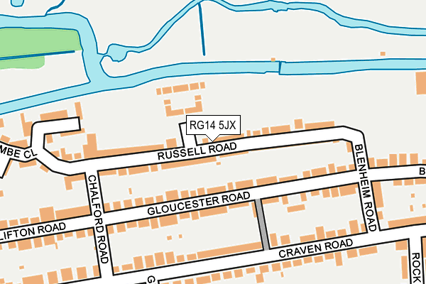 RG14 5JX map - OS OpenMap – Local (Ordnance Survey)