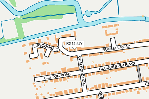 RG14 5JY map - OS OpenMap – Local (Ordnance Survey)