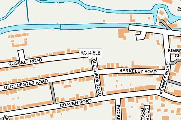 RG14 5LB map - OS OpenMap – Local (Ordnance Survey)