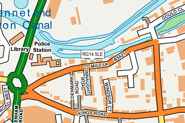 RG14 5LE map - OS OpenMap – Local (Ordnance Survey)