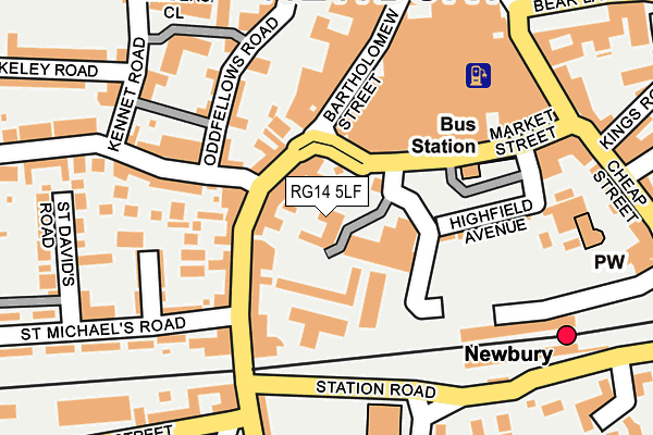 RG14 5LF map - OS OpenMap – Local (Ordnance Survey)