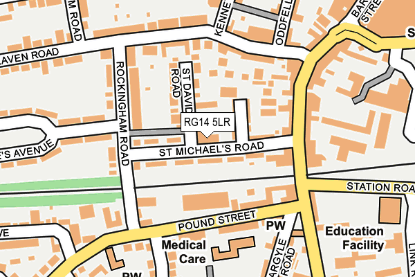 RG14 5LR map - OS OpenMap – Local (Ordnance Survey)