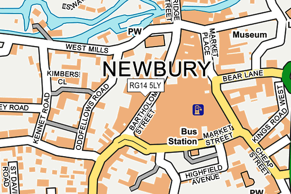 RG14 5LY map - OS OpenMap – Local (Ordnance Survey)