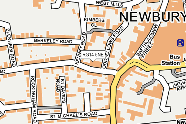RG14 5NE map - OS OpenMap – Local (Ordnance Survey)