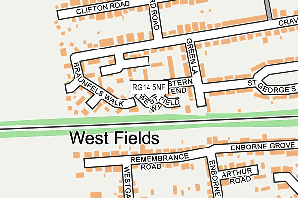 RG14 5NF map - OS OpenMap – Local (Ordnance Survey)