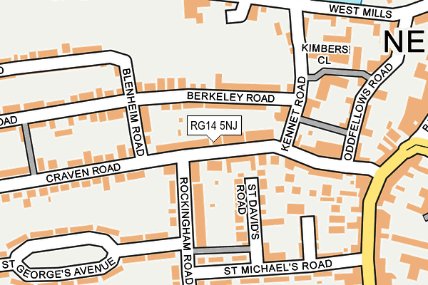 RG14 5NJ map - OS OpenMap – Local (Ordnance Survey)
