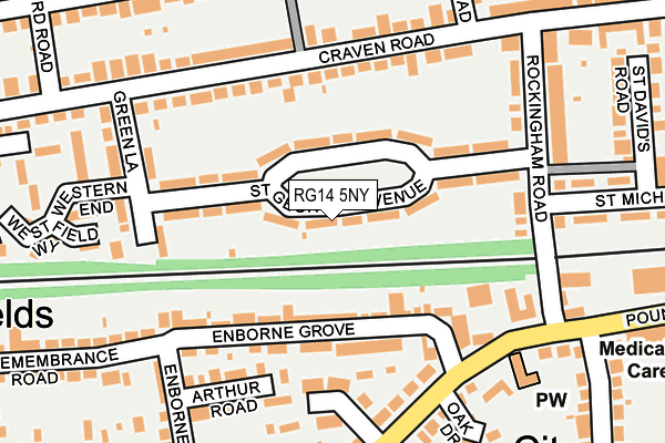 RG14 5NY map - OS OpenMap – Local (Ordnance Survey)