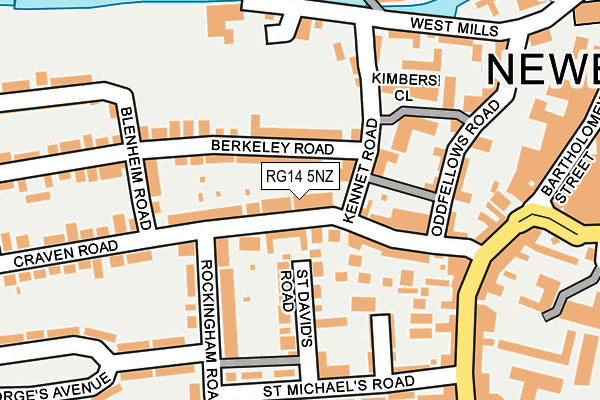 RG14 5NZ map - OS OpenMap – Local (Ordnance Survey)