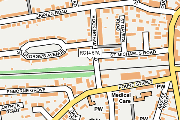 RG14 5PA map - OS OpenMap – Local (Ordnance Survey)