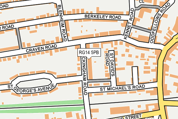 RG14 5PB map - OS OpenMap – Local (Ordnance Survey)